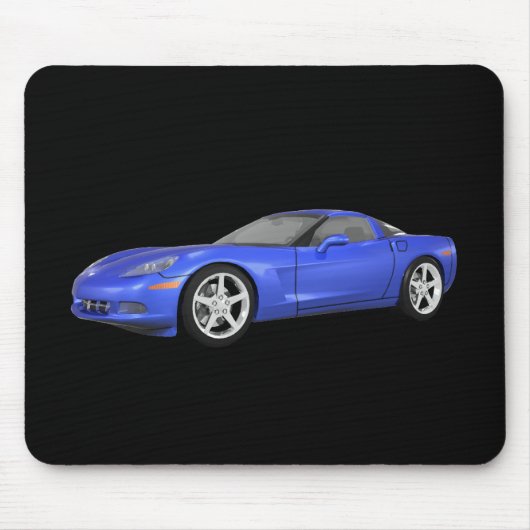 2008年のコルベット: スポーツ・カー: 青い終わり: マウスパッド (正面)