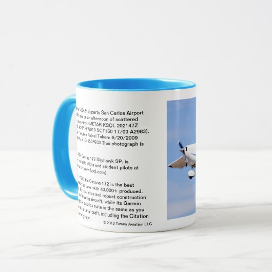 2008年のセスナ172 Skyhawk SPの写真のコーヒー・マグ#2 マグカップ (正面左)
