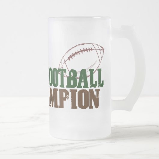 2008年のファンタジーのフットボールのチャンピオン フロストグラスビールジョッキ (右)