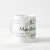 2008年のマーチングバンドの記念するマグ コーヒーマグカップ (正面左)