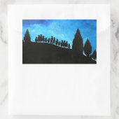 2008年の新たな夜明け 長方形シール (バッグ)