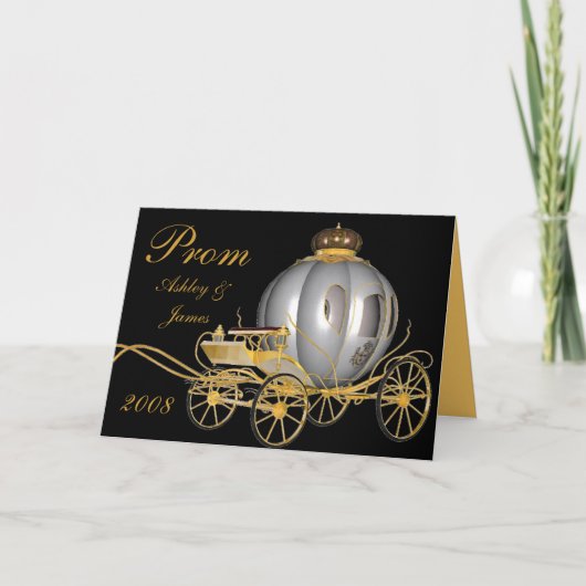 2008年の王室のなプロムの卒業生の通知! カード (正面)