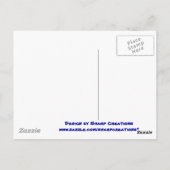 2008年の青と白のクラス ポストカード (裏面)