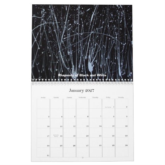 2008年のRodzartのカレンダー カレンダー (1月 2027)