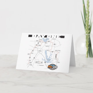 2008年のSam's Club MS150のルートの挨拶状 カード