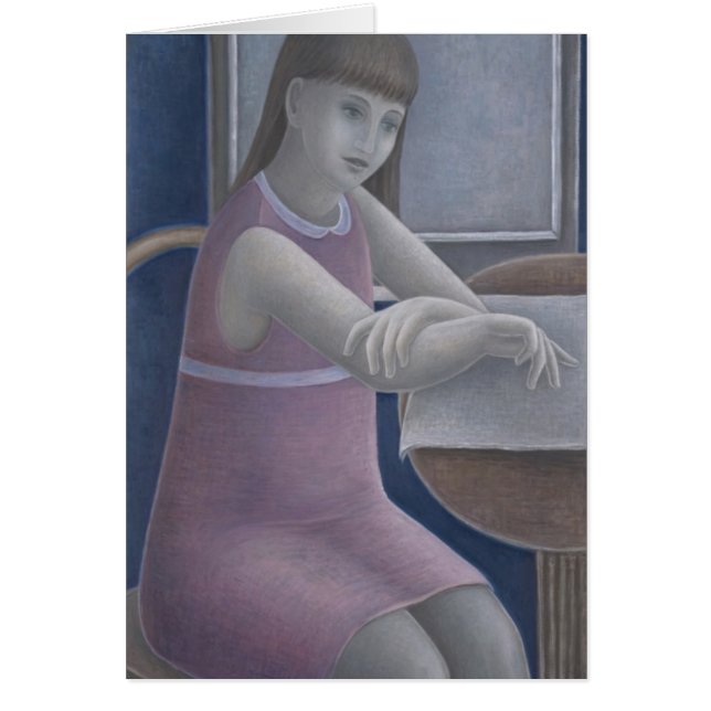 2008年を読んでいる若い女の子 (正面)