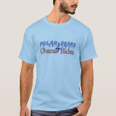 2008年オバマバイデン氏へのホッキョクグマ Tシャツ (正面)