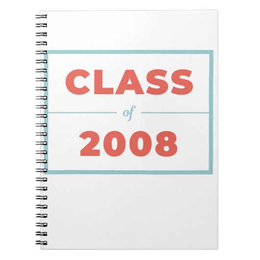 2008年クラス ノートブック (正面)