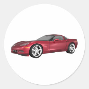 2008年コルベット:スポーツカー:Candy Apple Finish: ラウンドシール