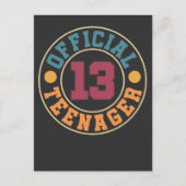 2008年ヴィンテージ 誕生日13歳 公式ティーンエージャー ポストカード (正面)