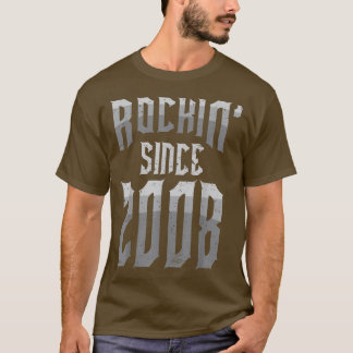2008年以来ロックンロック音楽ファン14th Bir Tシャツ