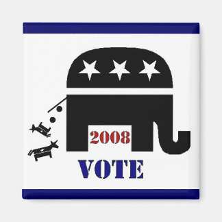 2008年正方形の磁石で共和党を投票 マグネット