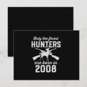 2008年生まれのための誕生日プレゼント 狩猟ゲーム Deer Hunter ポストカード (正面/裏面)