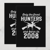 2008年生まれのための誕生日プレゼント 狩猟ゲーム Deer Hunter 2008年エディション 招待状 (正面/裏面)