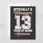 2008年13日誕生日公式素晴らし10代の若者 ポストカード (正面/裏面)