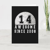 2008年14生まれ年誕生日ゴルファー少年14年 カード (正面)