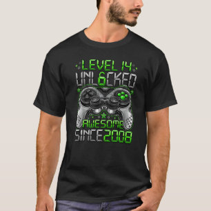 2008年14誕生日以素晴らし降のレベル14のロック解除 Tシャツ