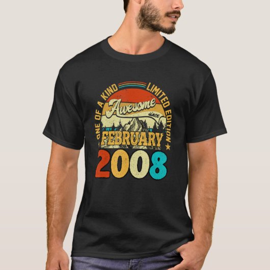 2008年2月15日素晴らし誕生から15歳 Tシャツ (正面)