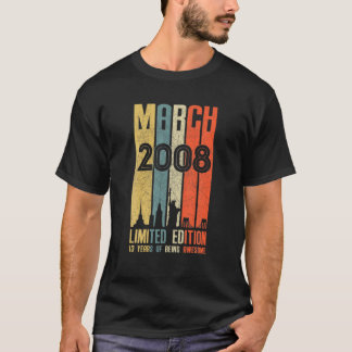 2008年3月13歳2008年誕生日ギフト Tシャツ