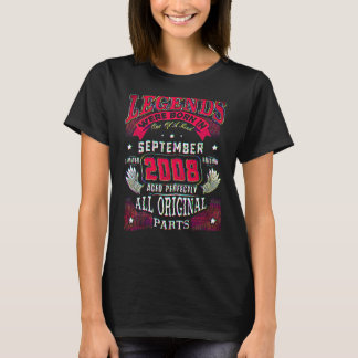 2008年9月に生まれた伝説 14歳の誕生日 Tシャツ