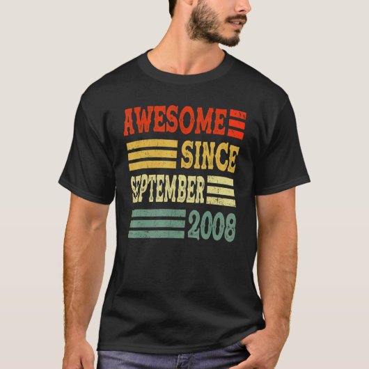 2008年9素晴らし月14日20歳 Tシャツ (正面)