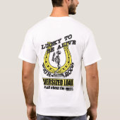 2008幸運生きた旅行のワイシャツがあるため Tシャツ (裏面)