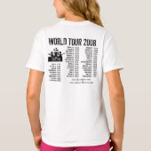 2008演奏旅行(ヴィンテージ) Tシャツ (裏面)