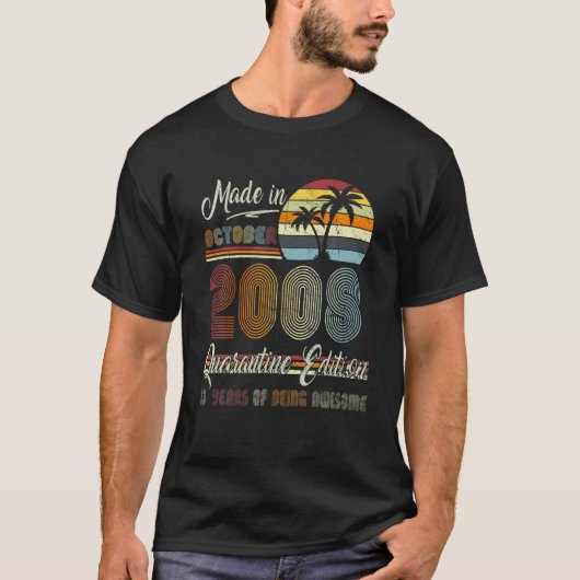 2008生まれ年10月13日第13回検疫ビッ日 Tシャツ (正面)