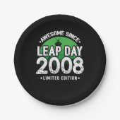 2008素晴らし年閏年日以後2月29誕生日 ペーパープレート (正面)