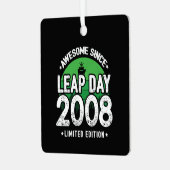2008素晴らし年閏年日以後2月29誕生日 メタルオーナメント (正面左)