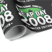 2008素晴らし年閏年日以後2月29誕生日 ラッピングペーパー (ロールコーナー)