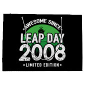 2008素晴らし年閏年日以後2月29誕生日 ラージペーパーバッグ (裏面)