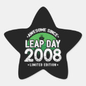 2008素晴らし年閏年日以後2月29誕生日 星シール (正面)