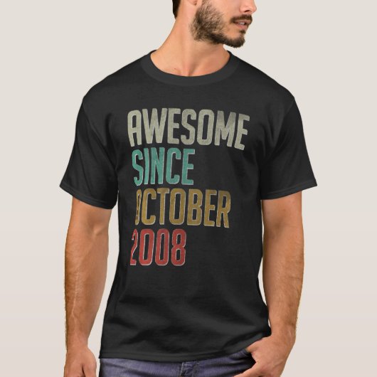 2008素晴らし年10月13誕生日13年 Tシャツ (正面)
