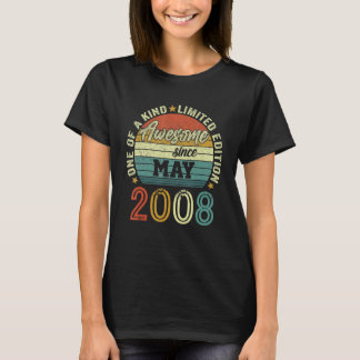 2008素晴らし年5月14歳14誕生日から Tシャツ
