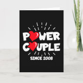 2008結婚した年かわいい結婚記念日 カード (正面)