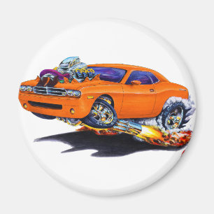 2008-10年の挑戦者のオレンジ車 マグネット