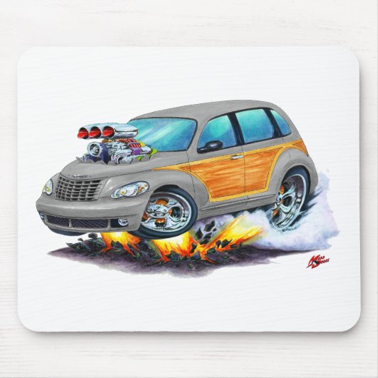 2008-10 PTの巡洋艦の灰色Woodie マウスパッド (正面)