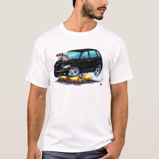 2008-10 PTの巡洋艦の黒車 Tシャツ (正面)