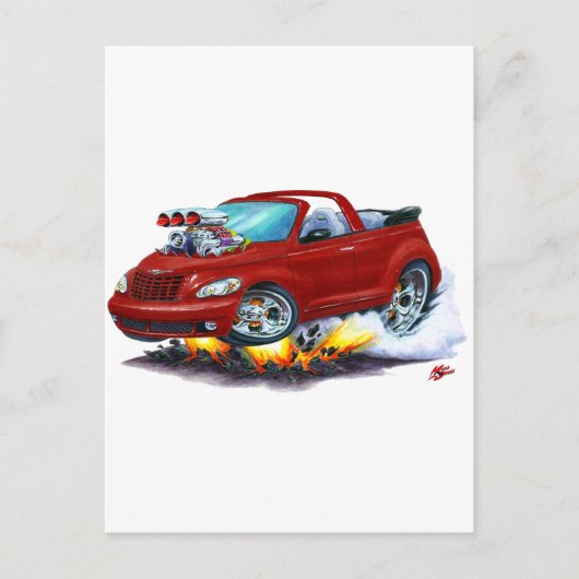 2008-10 PTクルーザーマルーンコンバーチブル ポストカード (正面)