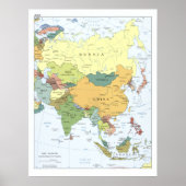 2008 Map of Asia ポスター (正面)