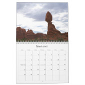 2009のアーチの国立公園のカレンダー カレンダー (3月 2027)