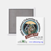 2009カンファレンスマグネット – 四角 マグネット (正面/裏面)