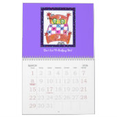 2009人のエイリアンのカレンダー カレンダー (3月 2026)