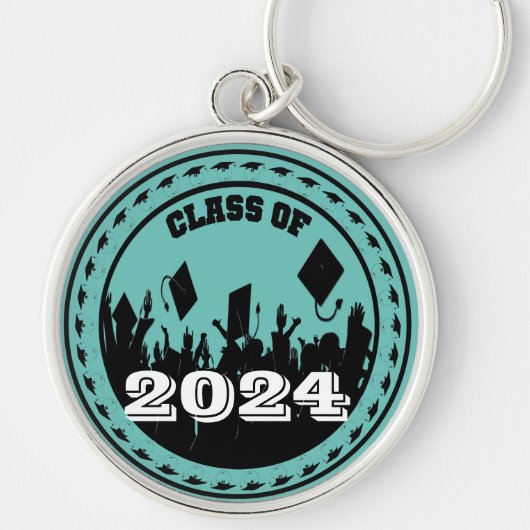 2009年のクラスKeychain BkGrd/Year/colorを選択 キーホルダー (正面)