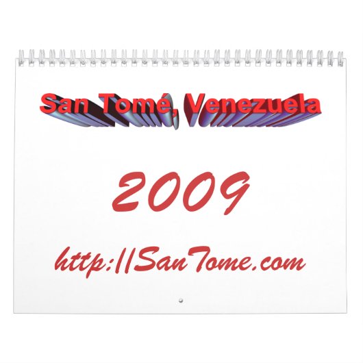 2009年のサンTomeのカレンダー カレンダー (カバー)
