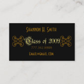 2009年のシニア・カードのクラス コーリングカード (裏面)