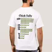 2009年のフクロウオウムのひよこの計算 Tシャツ (裏面)