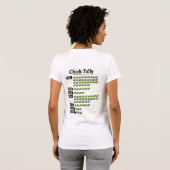 2009年のフクロウオウムのひよこの計算 Tシャツ (裏面フル)