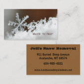 2009年のブリザード 名刺 (正面/裏面)